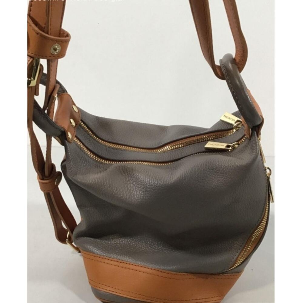 VALENTINA EUC VIOLA CASTELLANI LEATHER CONVERTIBLE BACKPACK SHOULDER BAG - Picture 5 of 9